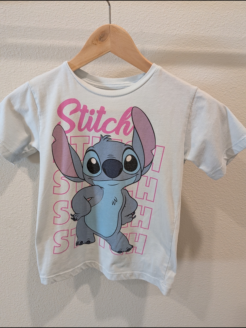 Disney Stitch Tee - Light Blue & Pink
